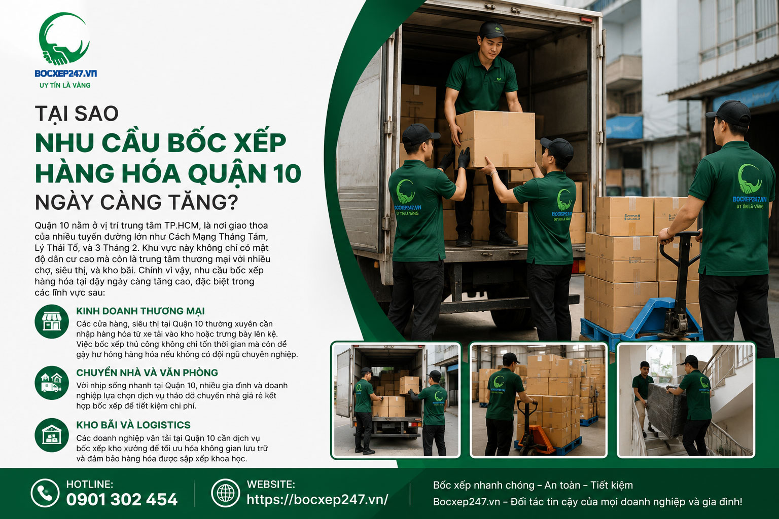 Tại Sao Nhu Cầu Bốc Xếp Hàng Hóa Quận 10 Ngày Càng Tăng?