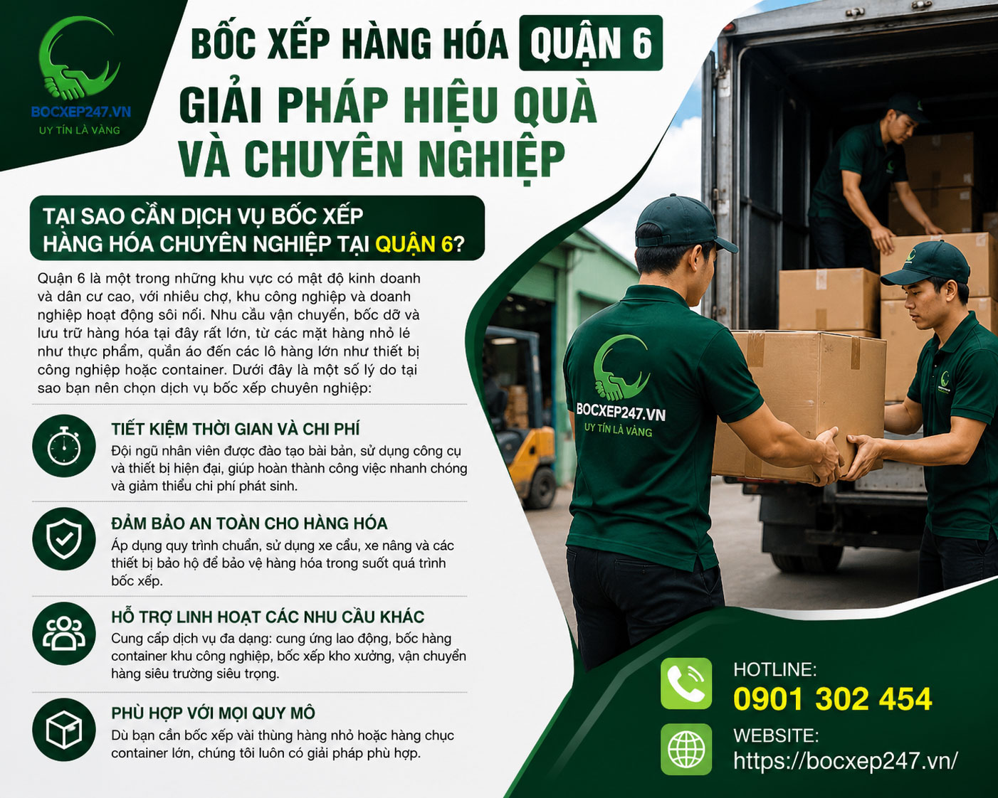 Tại Sao Cần Dịch Vụ Bốc Xếp Hàng Hóa Chuyên Nghiệp Tại Quận 6?