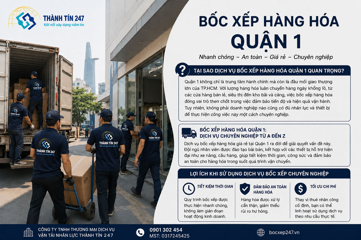 Tại Sao Dịch Vụ Bốc Xếp Hàng Hóa Quận 1 Quan Trọng?