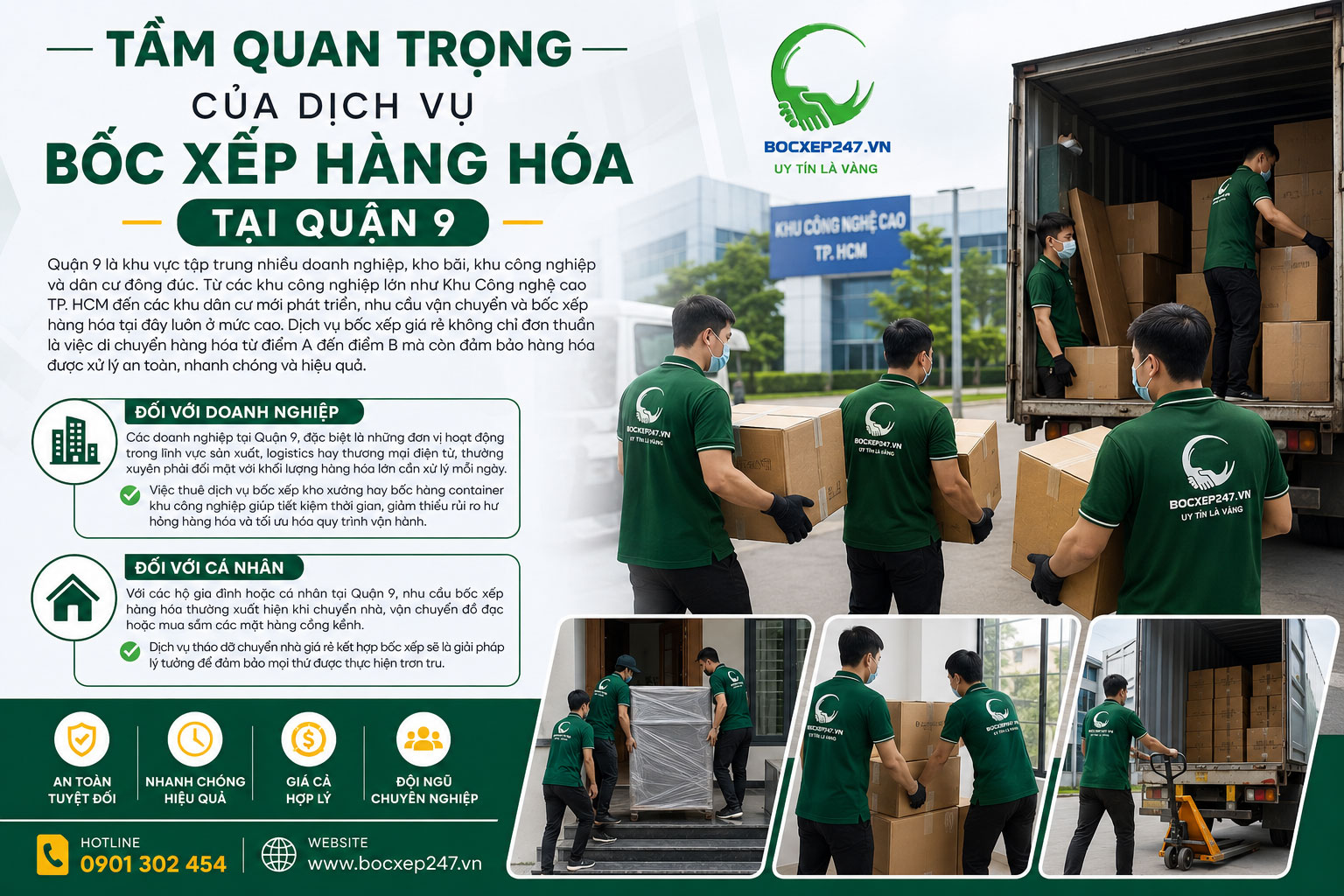 Tầm Quan Trọng Của Dịch Vụ Bốc Xếp Hàng Hóa Tại Quận 9