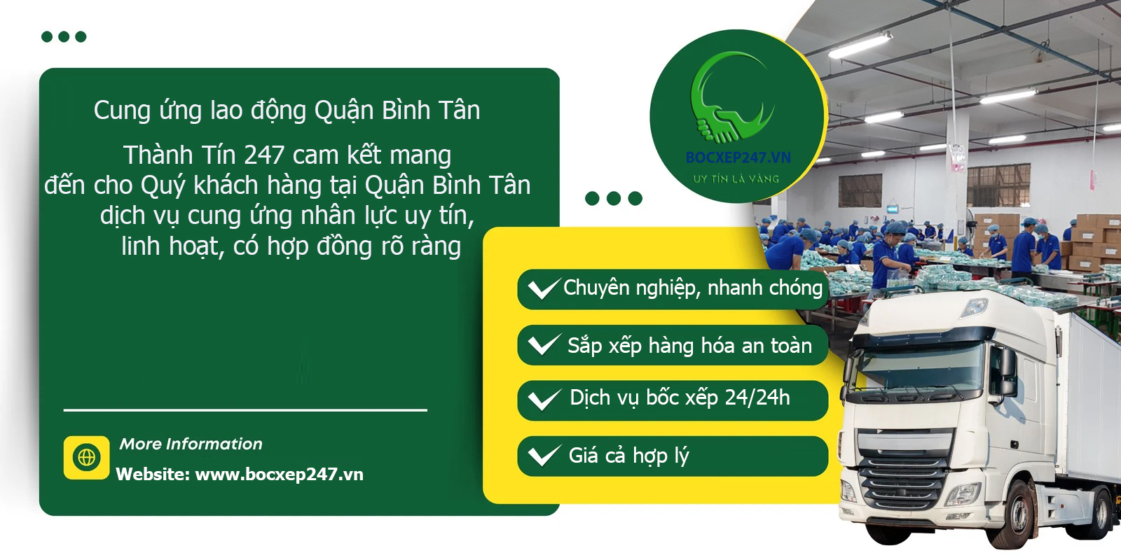 Cung ứng lao động Quận Bình Tân
