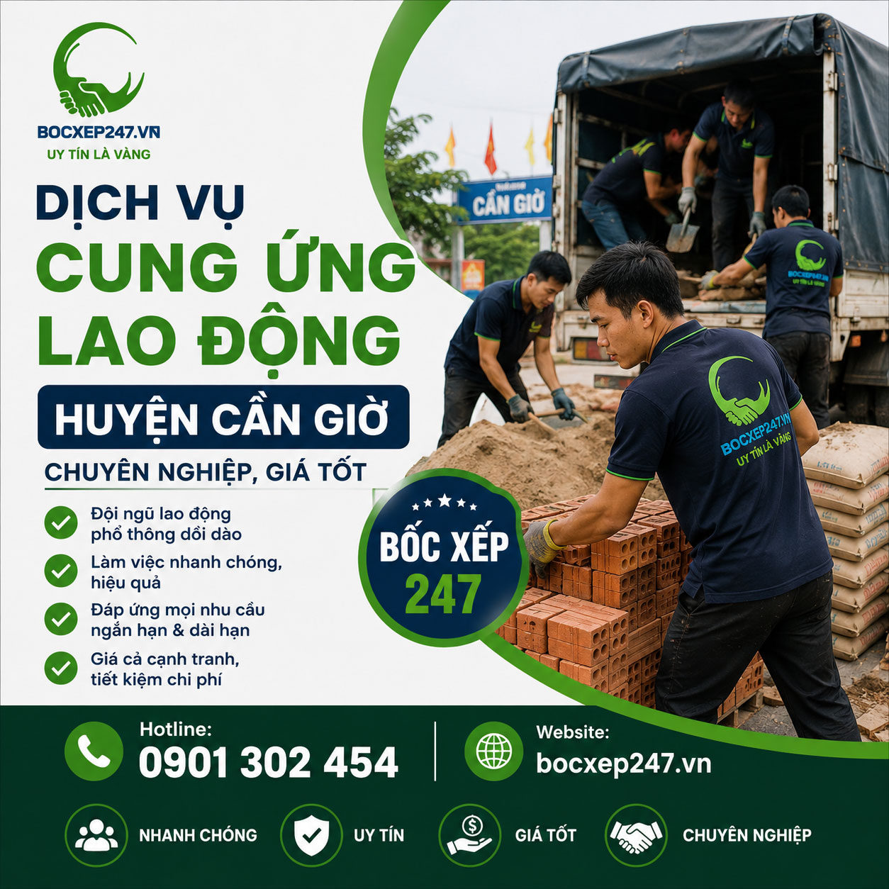 Dịch Vụ Cung Ứng Lao Động Huyện Cần Giờ Chuyên Nghiệp, Giá Tốt