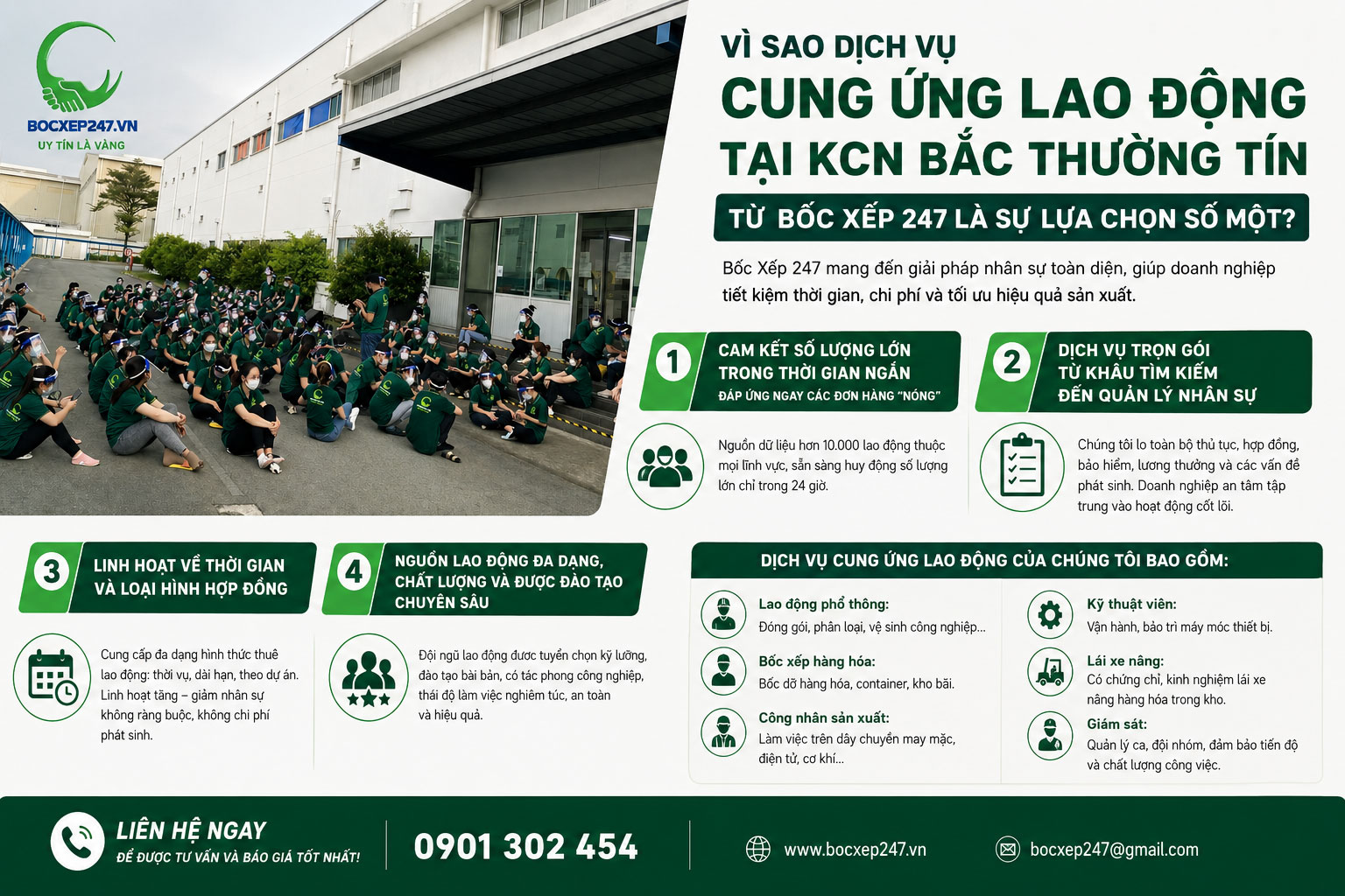 Vì sao dịch vụ cung ứng lao động tại KCN Bắc Thường Tín từ Thành Tín 247 là sự lựa chọn số một?