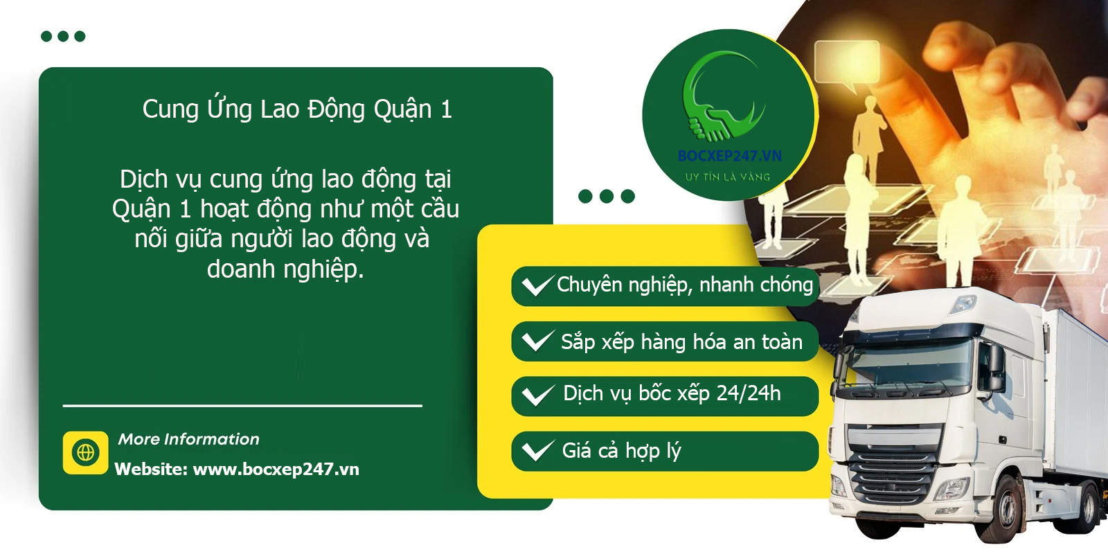 Bảng báo giá cung ứng lao động Quận 1