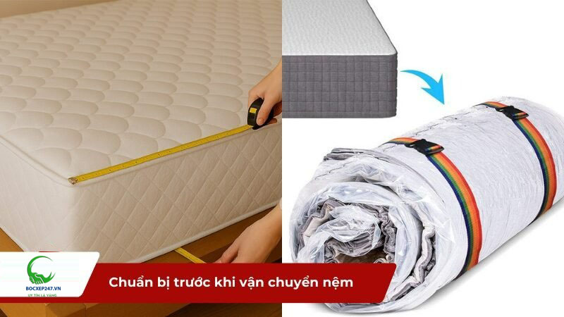 Chuẩn bị trước khi vận chuyển nệm