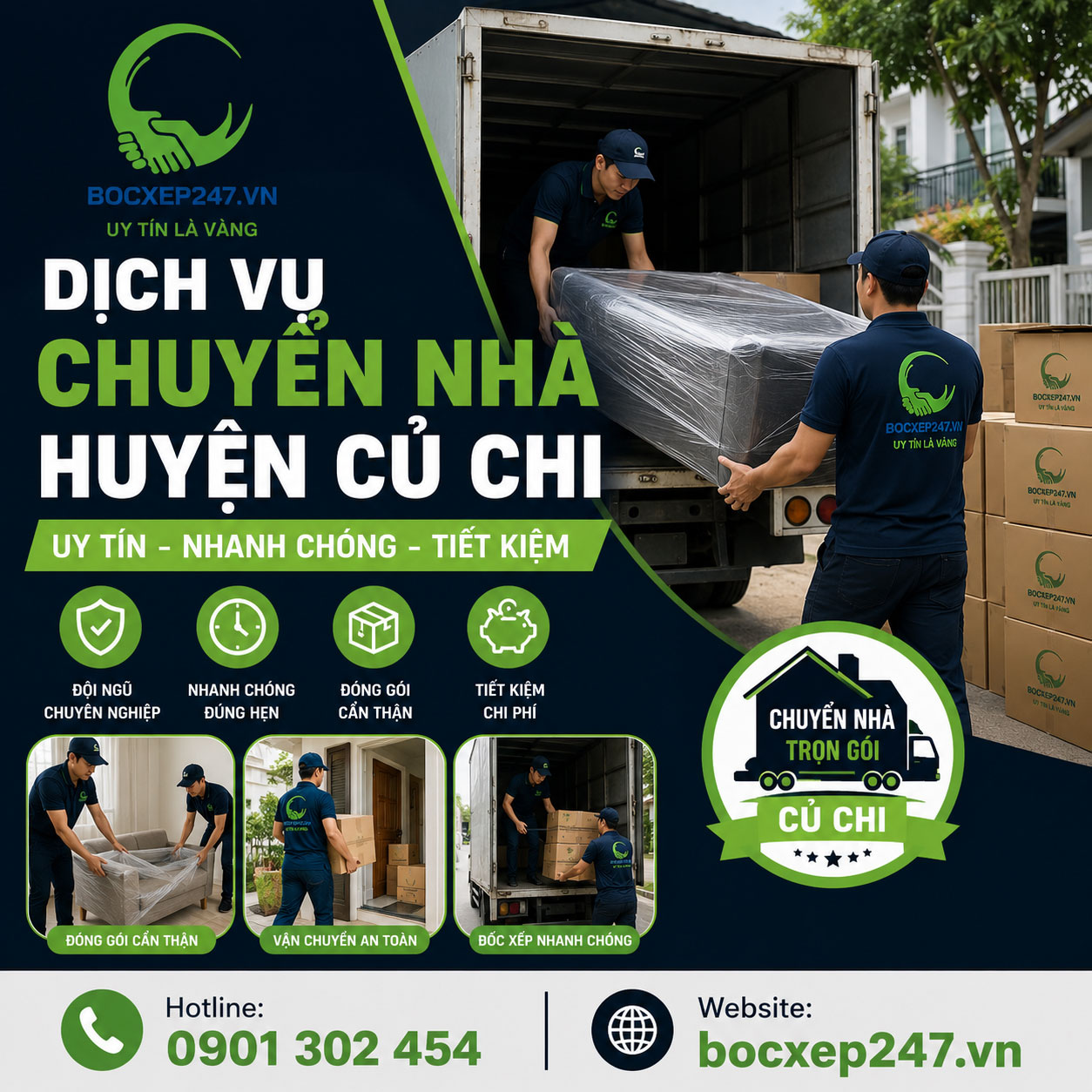 Dịch Vụ Chuyển Nhà Huyện Củ Chi Uy Tín, Nhanh Chóng, Tiết Kiệm