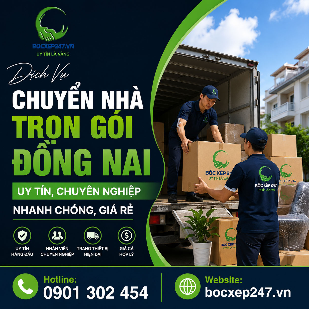 Dịch Vụ Chuyển Nhà Trọn Gói Đồng Nai Uy Tín, Chuyên Nghiệp, Nhanh Chóng, Giá Rẻ