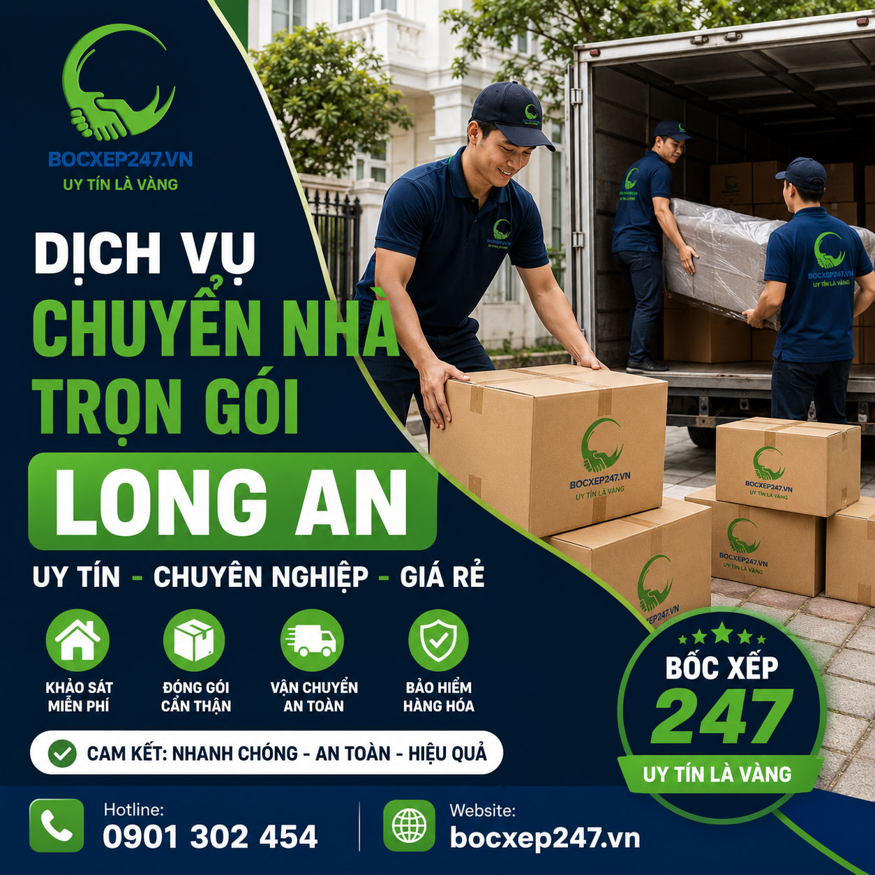 Dịch Vụ Chuyển Nhà Trọn Gói Long An Uy Tín, Chuyên Nghiệp, Giá Rẻ
