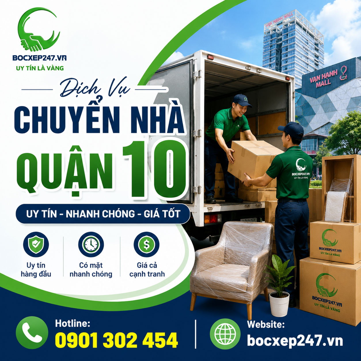 Dịch Vụ Chuyển Nhà Quận 10 Uy Tín, Nhanh Chóng, Giá Tốt