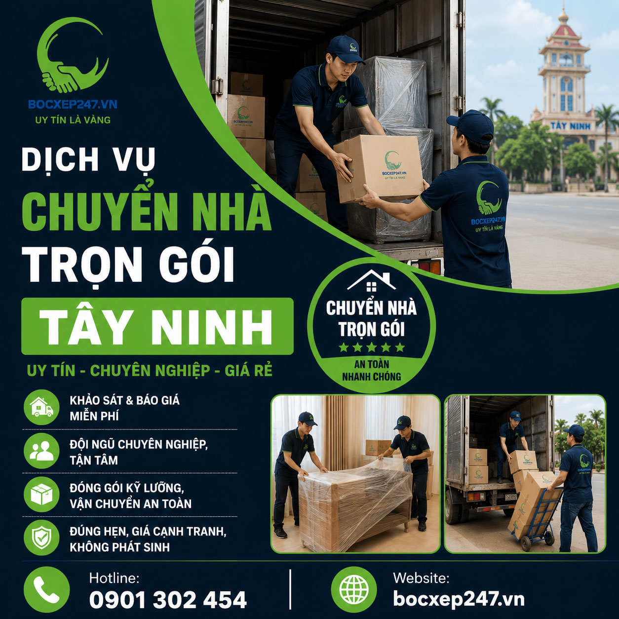Dịch Vụ Chuyển Nhà Trọn Gói Tây Ninh Uy Tín, Chuyên Nghiệp, Giá Rẻ