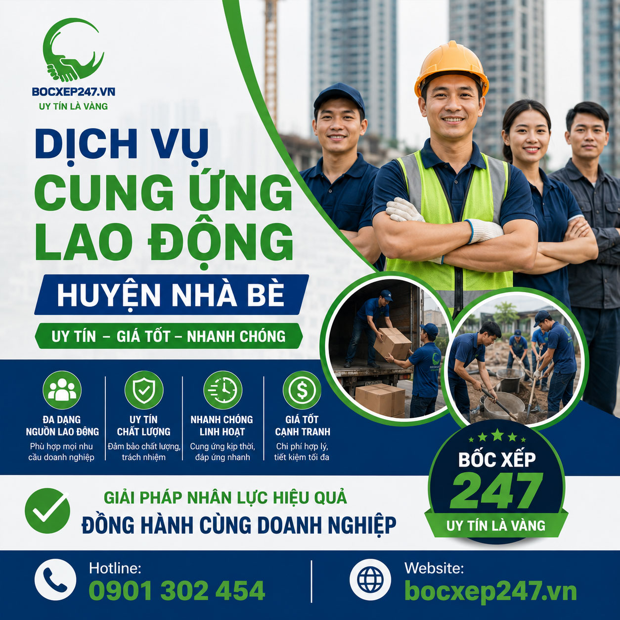Dịch Vụ Cung Ứng Lao Động Huyện Nhà Bè Uy Tín, Giá Tốt