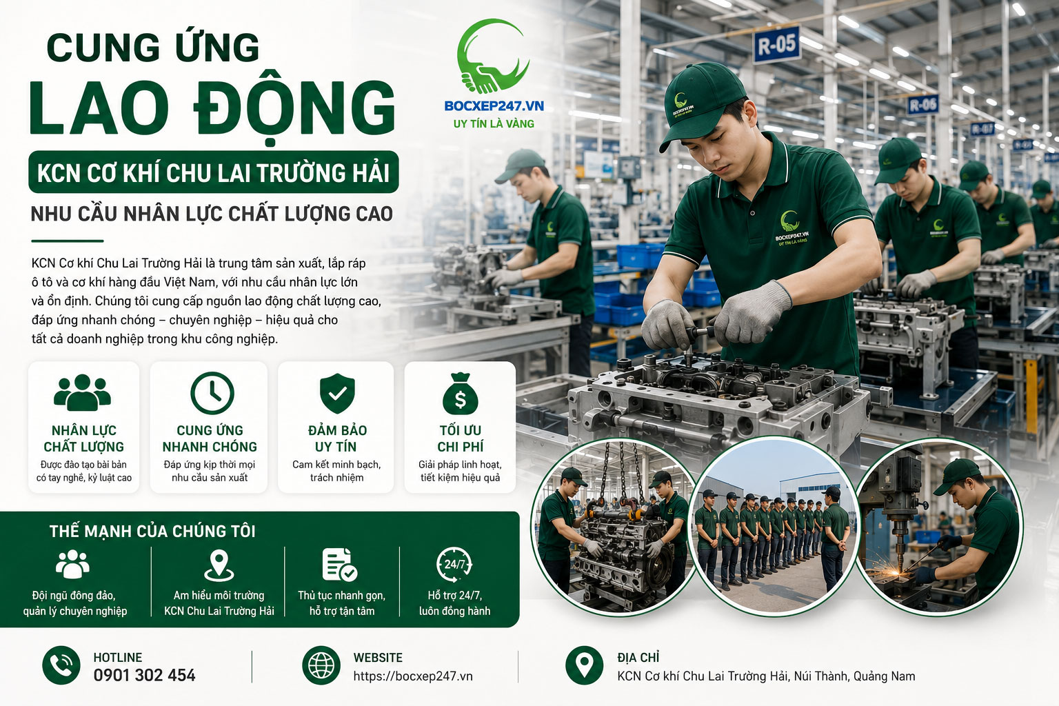 Cung Ứng Lao Động KCN Cơ Khí Chu Lai Trường Hải Nhu Cầu Nhân Lực Chất Lượng Cao