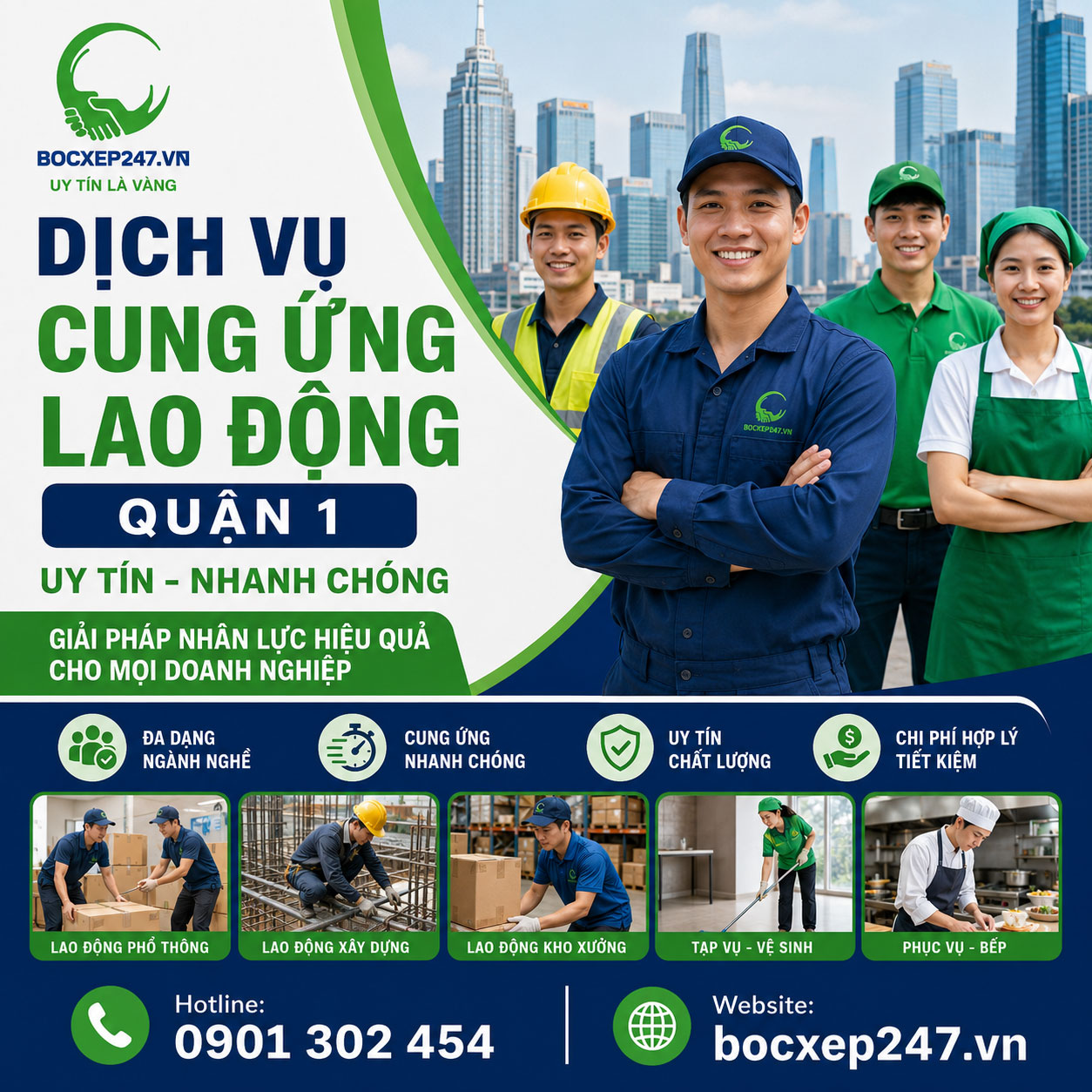 Dịch Vụ Cung Ứng Lao Động Quận 1 Uy Tín, Nhanh Chóng