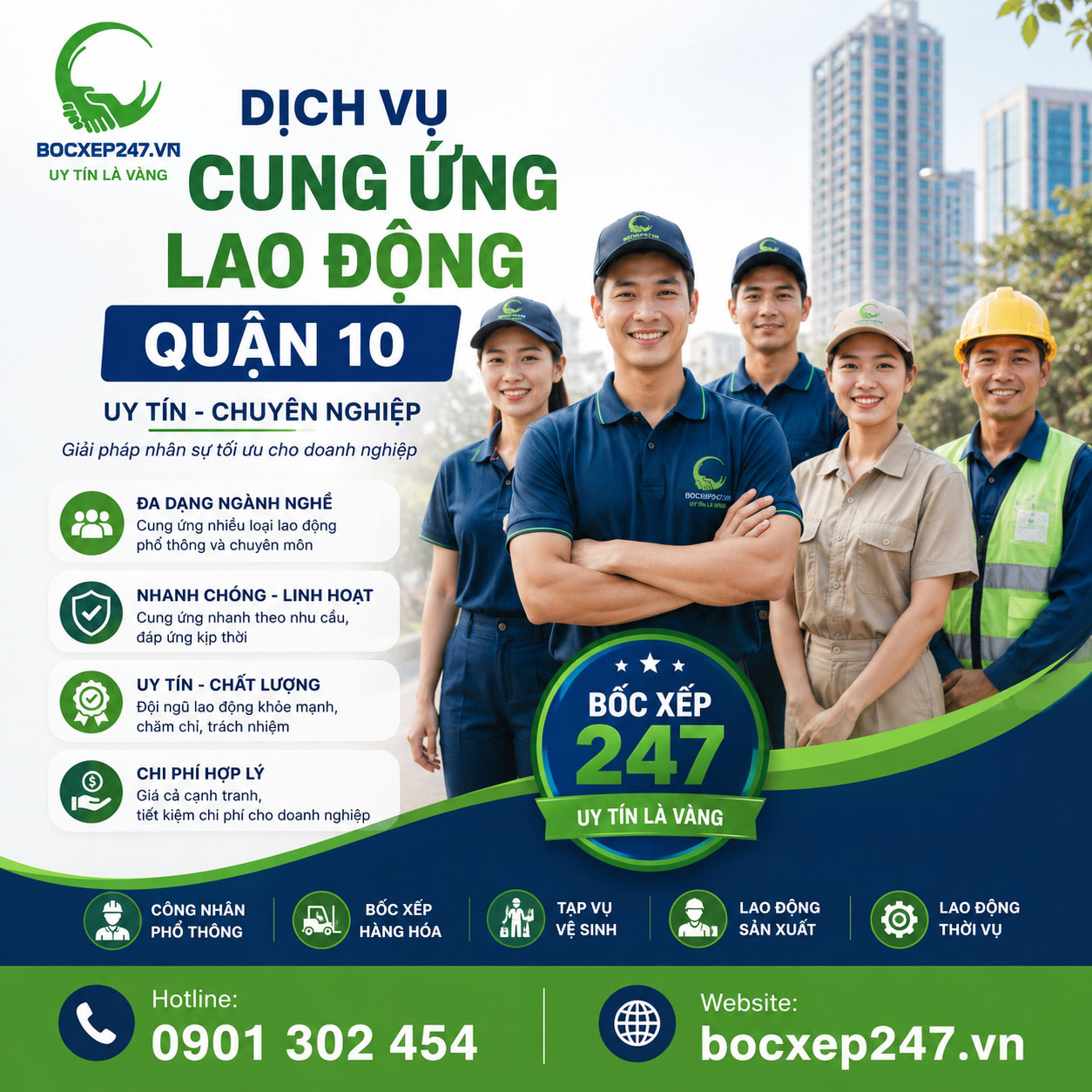 Dịch Vụ Cung Ứng Lao Động Quận 10 Uy Tín, Chuyên Nghiệp