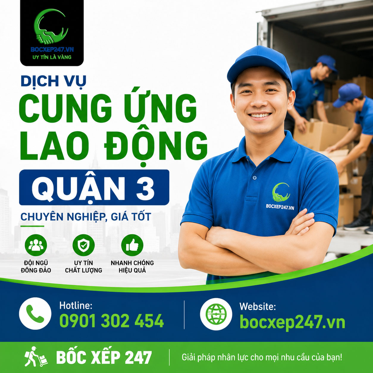 Dịch Vụ Cung Ứng Lao Động Quận 3 Chuyên Nghiệp, Giá Tốt