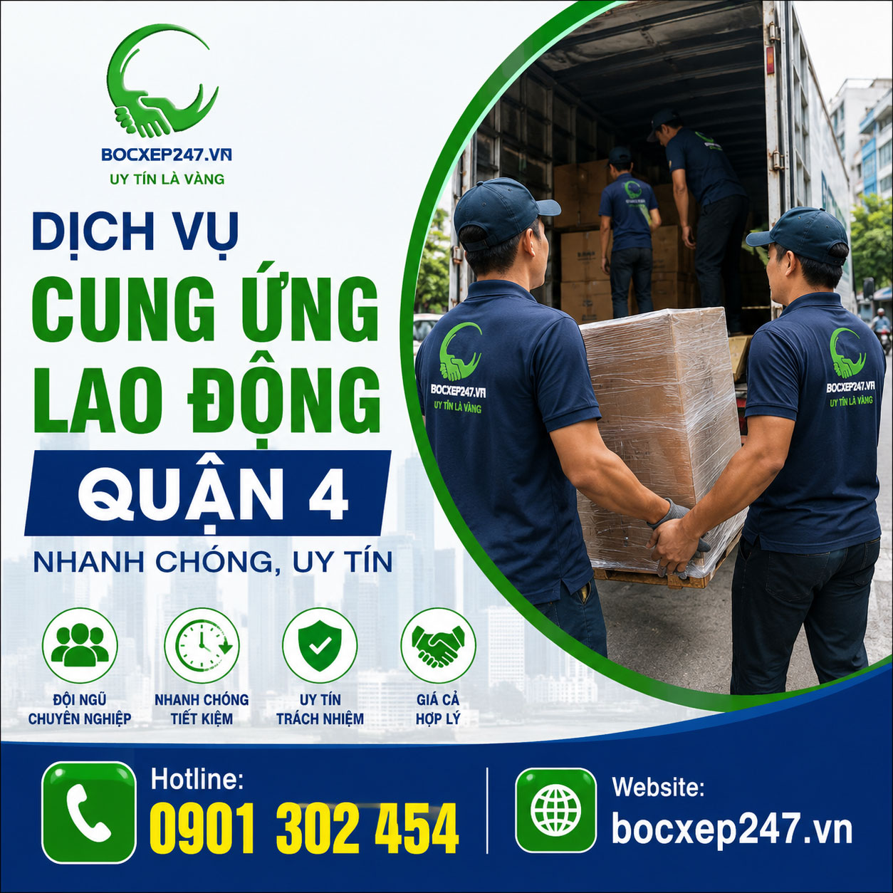 Dịch Vụ Cung Ứng Lao Động Quận 4 Nhanh Chóng, Uy Tín