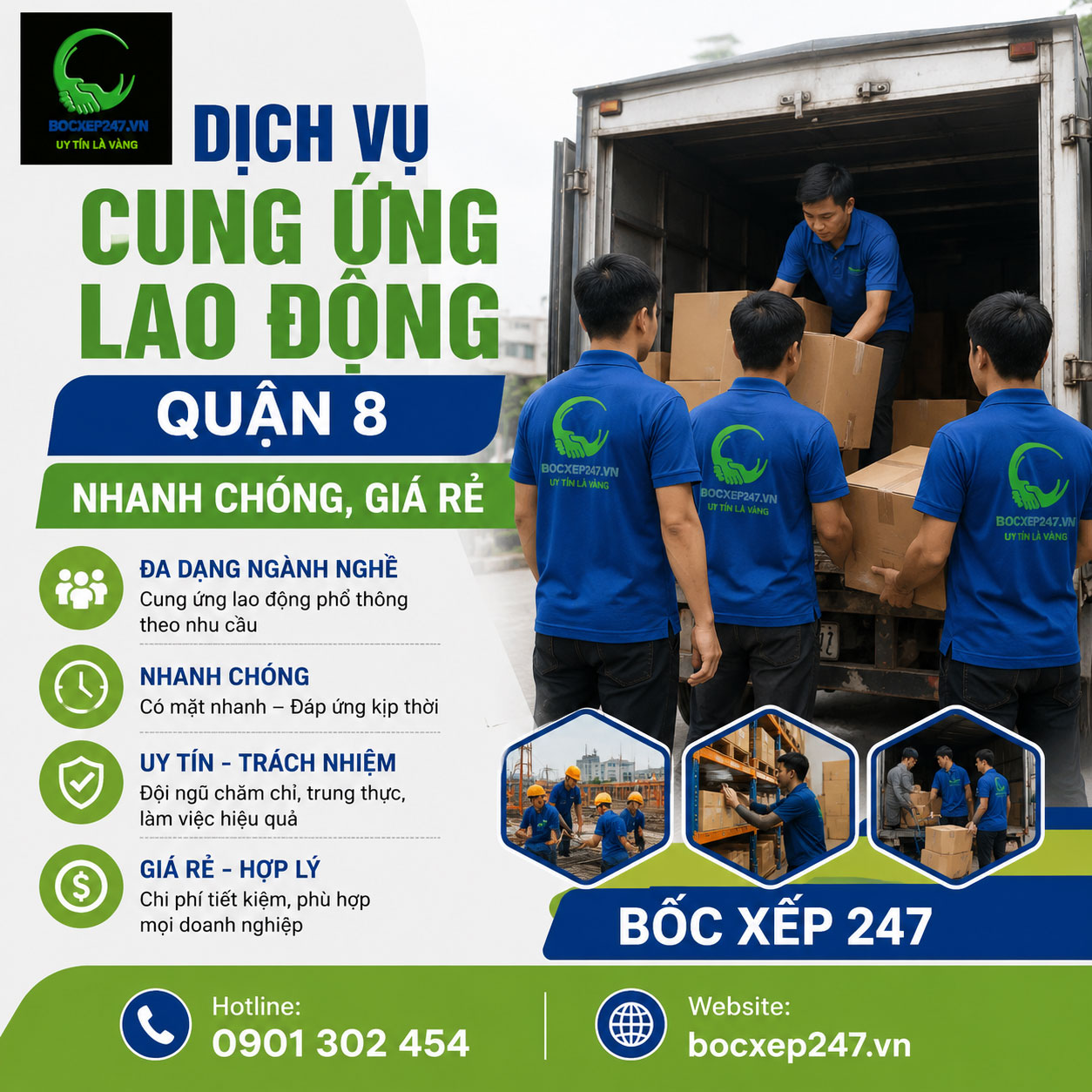 Dịch Vụ Cung Ứng Lao Động Quận 8 Nhanh Chóng, Giá Rẻ