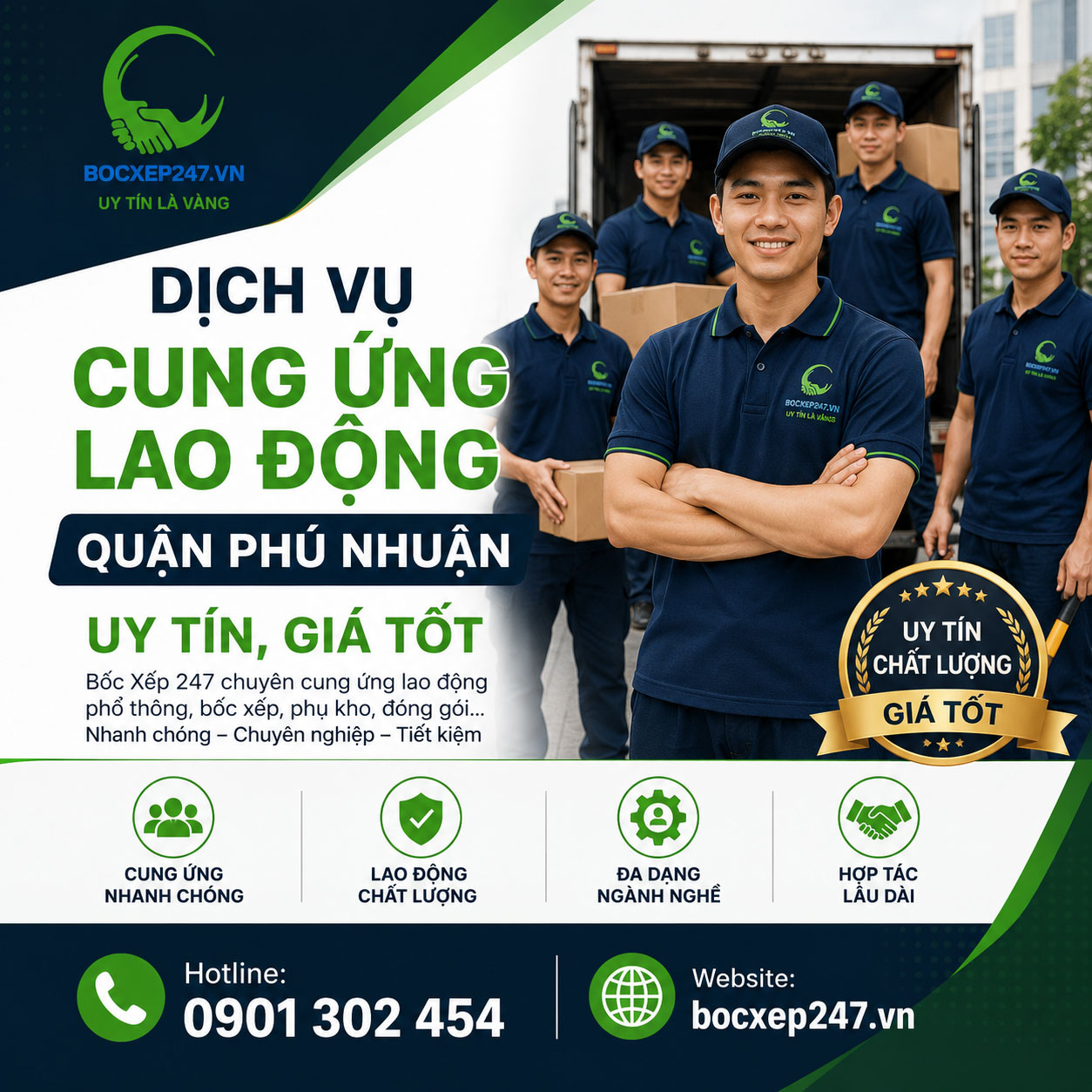 Dịch Vụ Cung Ứng Lao Động Quận Phú Nhuận Uy Tín, Giá Tốt