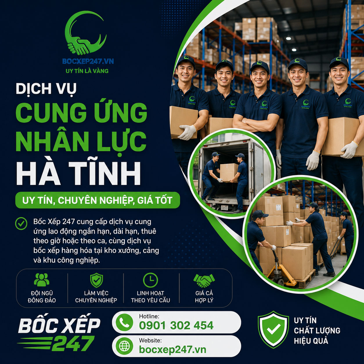 Dịch Vụ Cung Ứng Nhân Lực Hà Tĩnh Uy Tín, Chuyên Nghiệp, Giá Tốt