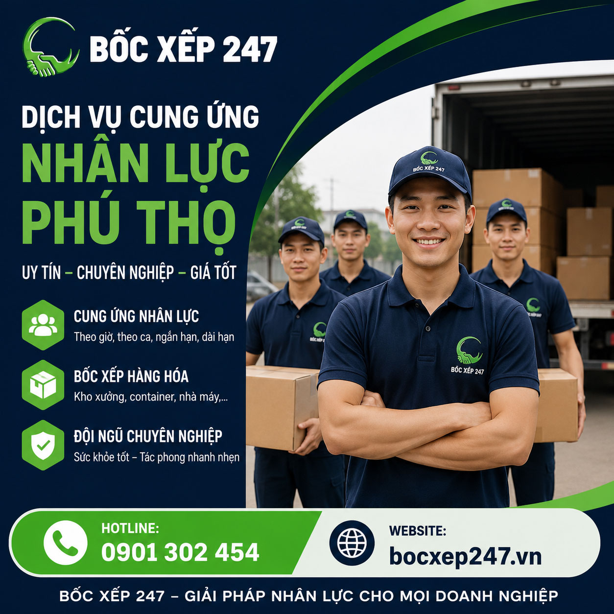 Dịch Vụ Cung Ứng Nhân Lực Phú Thọ Uy Tín, Chuyên Nghiệp, Giá Tốt