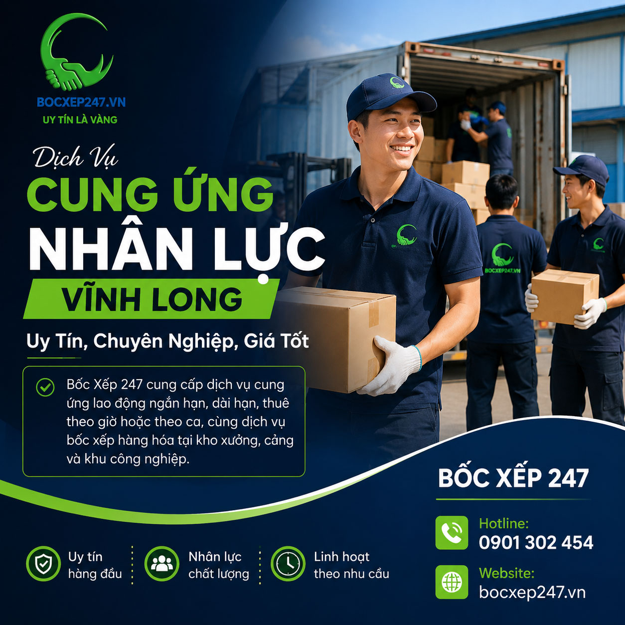 Dịch Vụ Cung Ứng Nhân Lực Vĩnh Long Uy Tín, Chuyên Nghiệp, Giá Tốt
