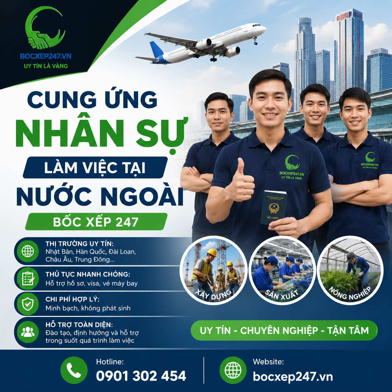 Cung ứng nhân sự làm việc tại nước ngoài