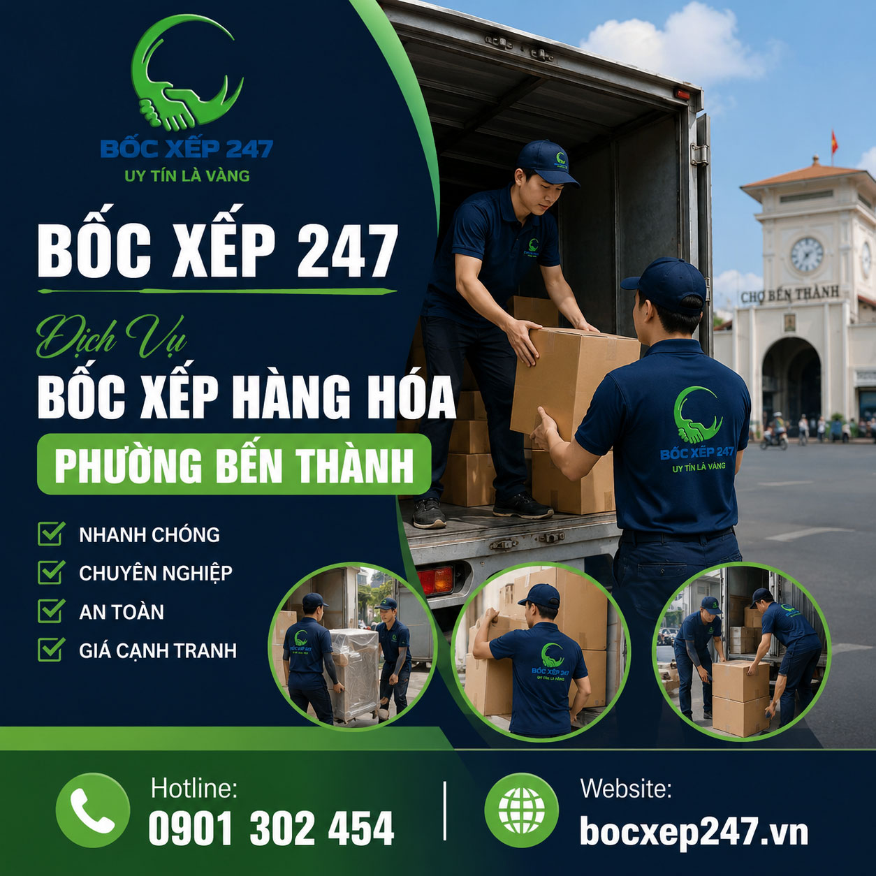 Dịch Vụ Bốc Xếp Hàng Hóa Phường Bến Thành