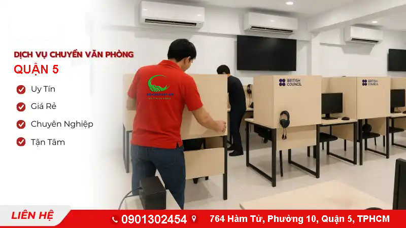 Dịch vụ chuyển nhà quận 5 uy tín, giá rẻ