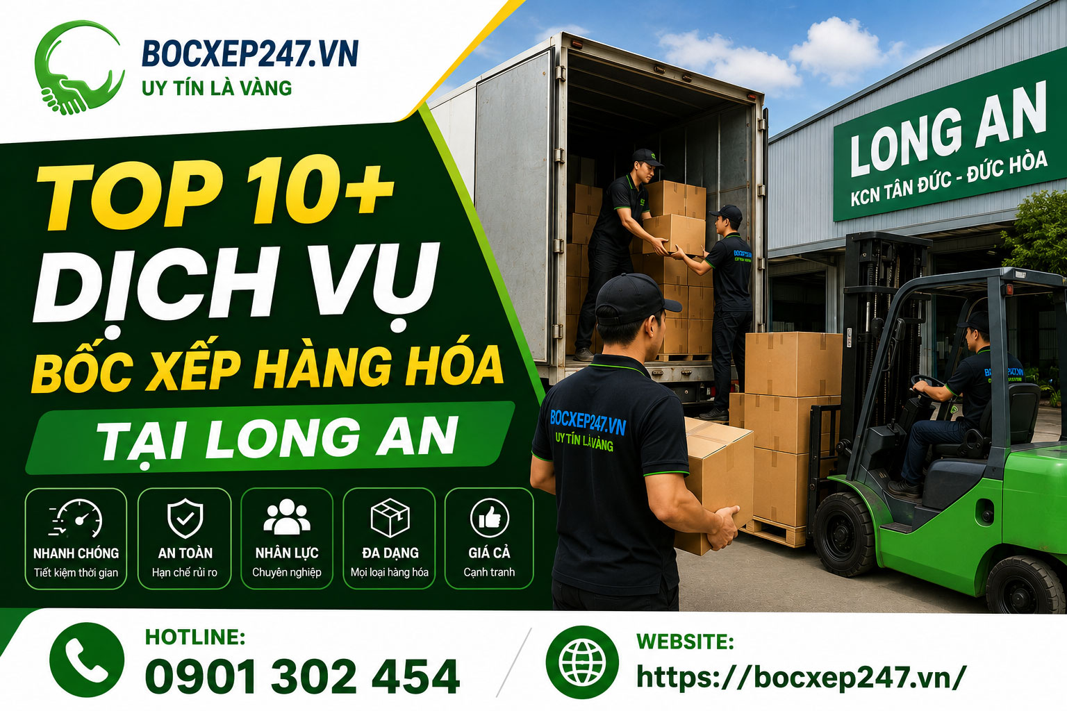 Top 10+ Dịch Vụ Bốc Xếp Hàng Hóa tại Long An